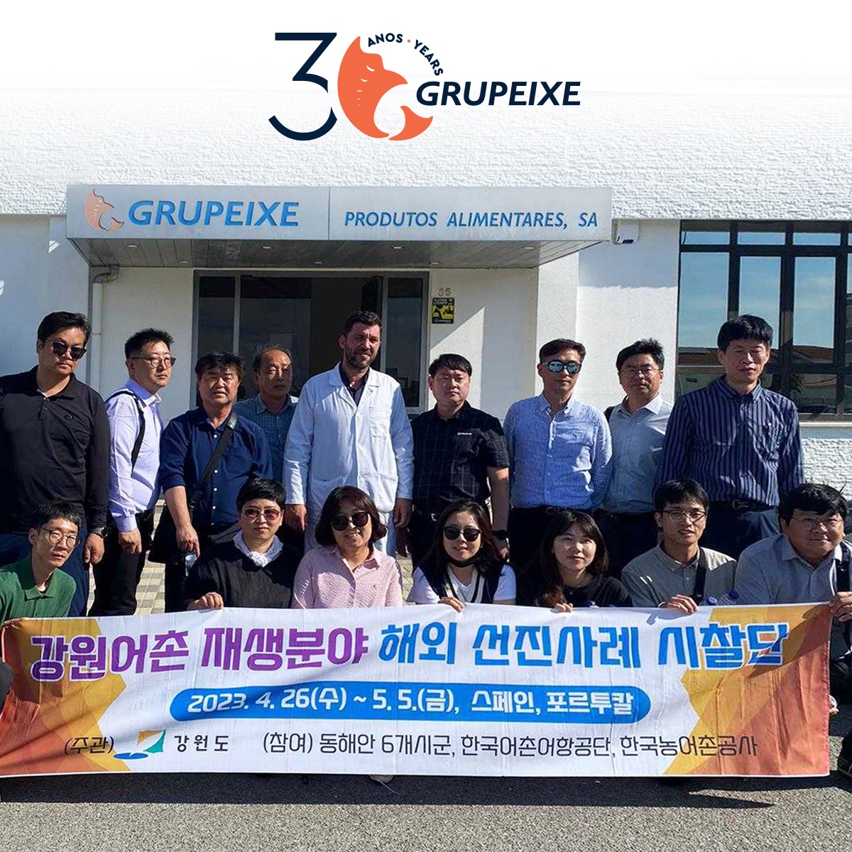 Delegação da Coreia do Sul visita Grupeixe
